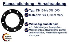 Flanschdichtung Schraubenflansch Flanschdeckel   DN175 bis DN600 WÄHLBAR