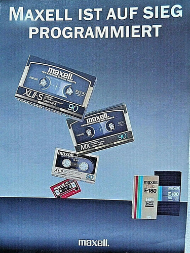 Maxell prospekt aus dem jahr - maxell,