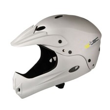 Fahrrad Helm Downhill silbern