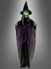 Sprechende Hexe 183cm mit LED