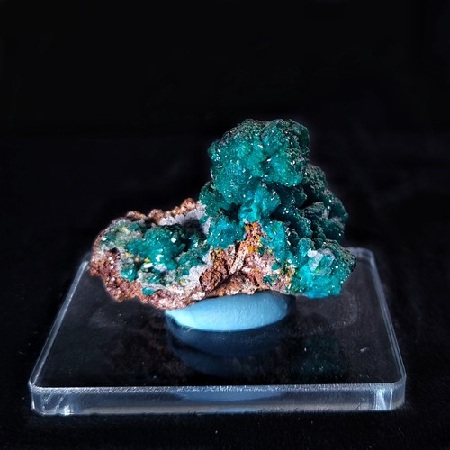 Dioptase mit chrysokoll auf - mit,