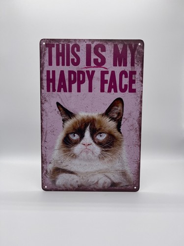 Blechschild grumpy cat - grumpy, 20x30cm