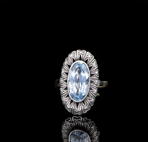 333 kt gelbgold damenring - kt,