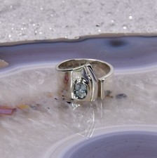 Aquamarin Ring, 925er Silber, Edelsteinring (23522), Edelsteinschmuck