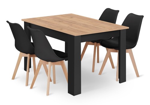 Esstisch 120x80 craft mit 4 - craft,