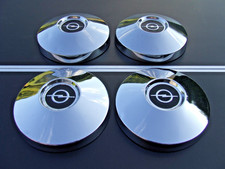 4 Chrom Radkappen Chrom Opel Rekord B + C Limo Coupe Sprint Caravan Olympia A