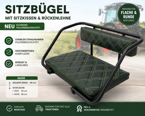 Sitzbügel mit sitzkissen und - sitzbügel,