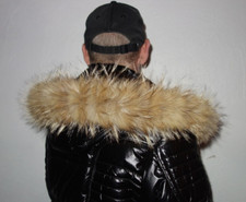 Kojote Pelz Kapuze Kragen Coyote Fellkragen Pelzkragen Jacke Parka Mantel Mode