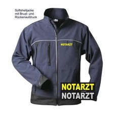 Notarzt softshell jacke navy - jacke,