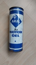 Öldose Aral Blech mit Inhalt