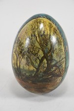 N90X10- Volkskunst Holzei handbemalt 