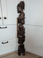 107cm 11,4KG afrikanische Skulptur african Holz Ebenholz Figur