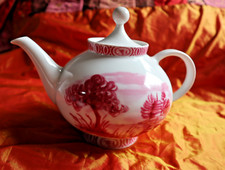 ANTIK schöne TEEKANNE 26 BAVARIA SCHUMANN ARZBERG GERMANY magentafarben