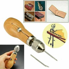 Leinwand Leder Nähahle Hand