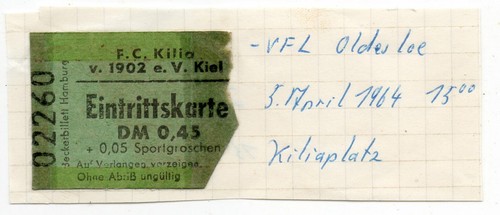 Ticket kilia kiel - ticket, fc