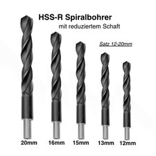 HSS Spiralbohrer Bohrer Satz Bohrer Set 12 13 15 16 20 mm mit reduziertem schaft