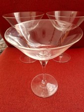 3 SEKTSCHALEN / CHAMPAGNERSCHALEN v. VENEZIA / PEILL, KRISTALLGLÄSER