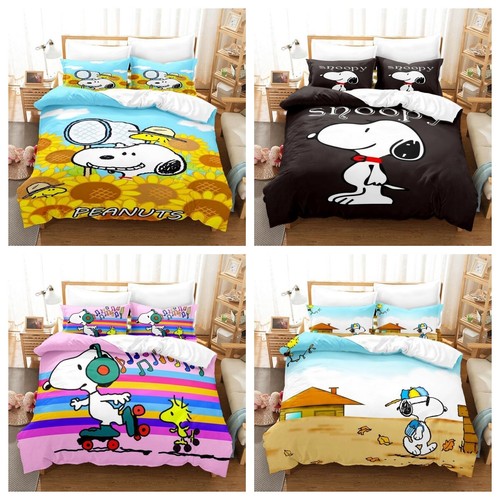 Kinder snoopy bettbezug set - 3d,