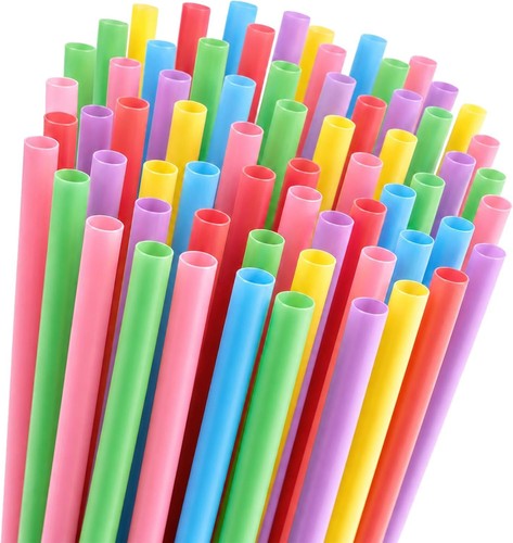 Bunte trinkhalme 100 stück - trinkhalme,