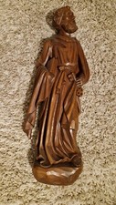 Große Holzfigur heiliger