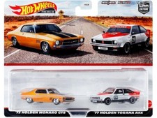 2 Car Set - HOLDEN - 1973 Monaro GTS + 1977 Torana A9X  - HOT WHEELS 1:64