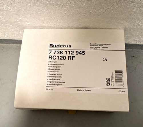 Buderus rc120 funkregler - buderus, rf