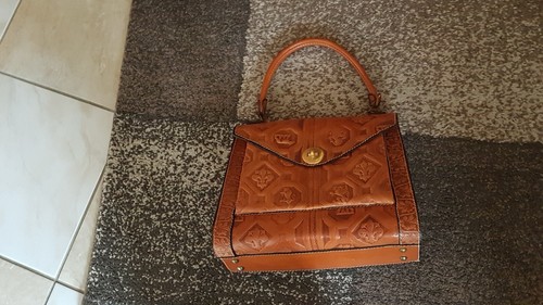 Schöne vintage leder tasche - schöne,