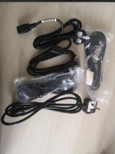 5x Netzkabel UK-Stecker (Typ G) auf IEC C13 - 10A