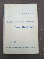 Altes Buch" Dampfturbinen " 1950