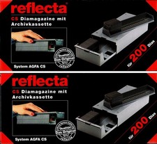 2 x REFLECTA - AGFA CS Diamagazine mit Archivkassette;für 2 x 200 Dias;UNBENUTZT
