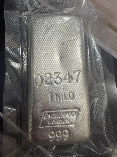 Silver bar engelhard - silver,