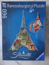 XXXX Puzzle 960 Teile , Silhouette , Paris Eiffelturm , 161522 , NEU