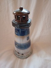 Leuchtturm Dekoratives Windlicht Keramik 