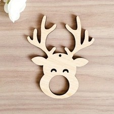 🎄 3x Rentier Holz Anhänger – Halter für Lindor Kugeln Weihnachten Deko Geschenk