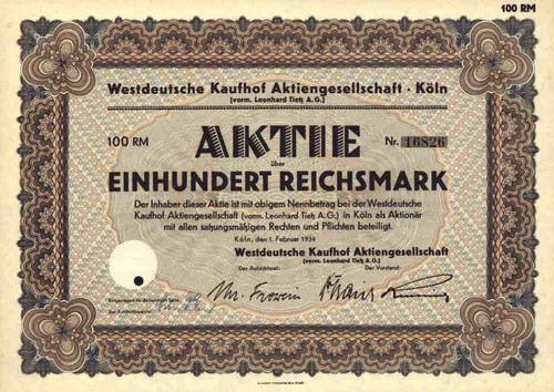 Kaufhof 1934 köln - kaufhof,