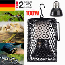Heizlicht + Schutzkorb Terrarium Aquarium Wärmelampe Reptilien Strahler UVA UVB