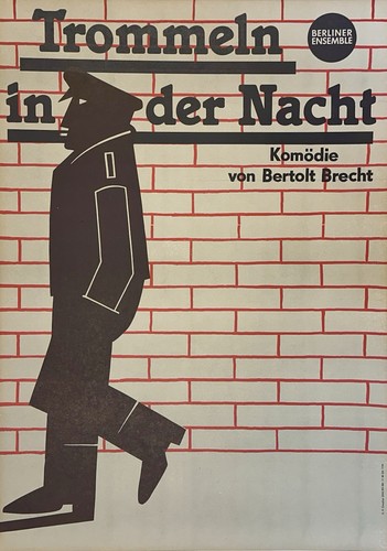 Original bertolt brecht plakat - brecht,