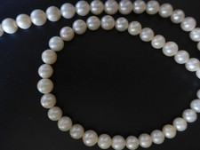 Kette aus echte Perlen Kugel D-ca 0,8cm länge -ca 43,0cm