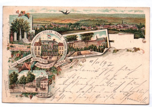 Litho vaals holland limburg - ak,