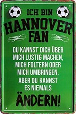 Blechschild Fußball Hier