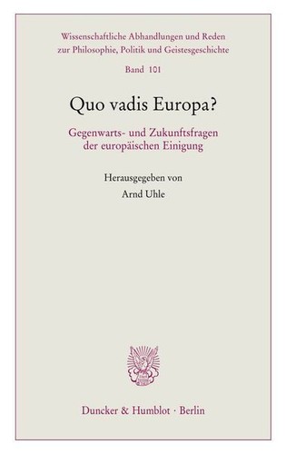 Quo vadis europa arnd uhle - arnd,