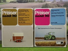 Preiser 600 1160 H0 Bausatz Hanomag R45 + Pferdetransporter OVP (VH) C0996
