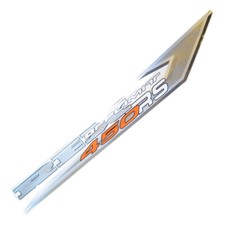 Aufkleber Sticker Dekor Schriftzug Rex RS 450 Offlimit Seitenverkleidung links