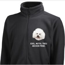 Fleecejacke Jacke BICHON FRISE Stickerei by Siviwonder Hund