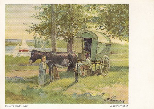 Camille pissarro zigeunerwagen - camille,