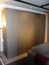 Interlübke Kleiderschrank Collect Lack Silbergrau Metallic Korpus Lack Muschel