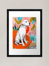 Labrador Retriever sitzend auf