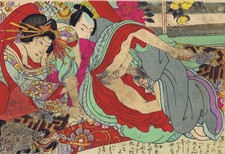 Shunga - Japan - Farbholzschnitt - Erotisch - Edo Periode - Kunisada