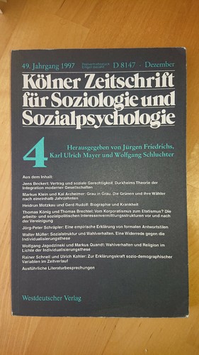 Kzfss kölner zeitschrift - kzfss.,