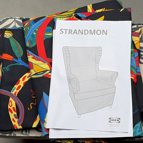 Ikea strandmon schonbezug für - ikea,